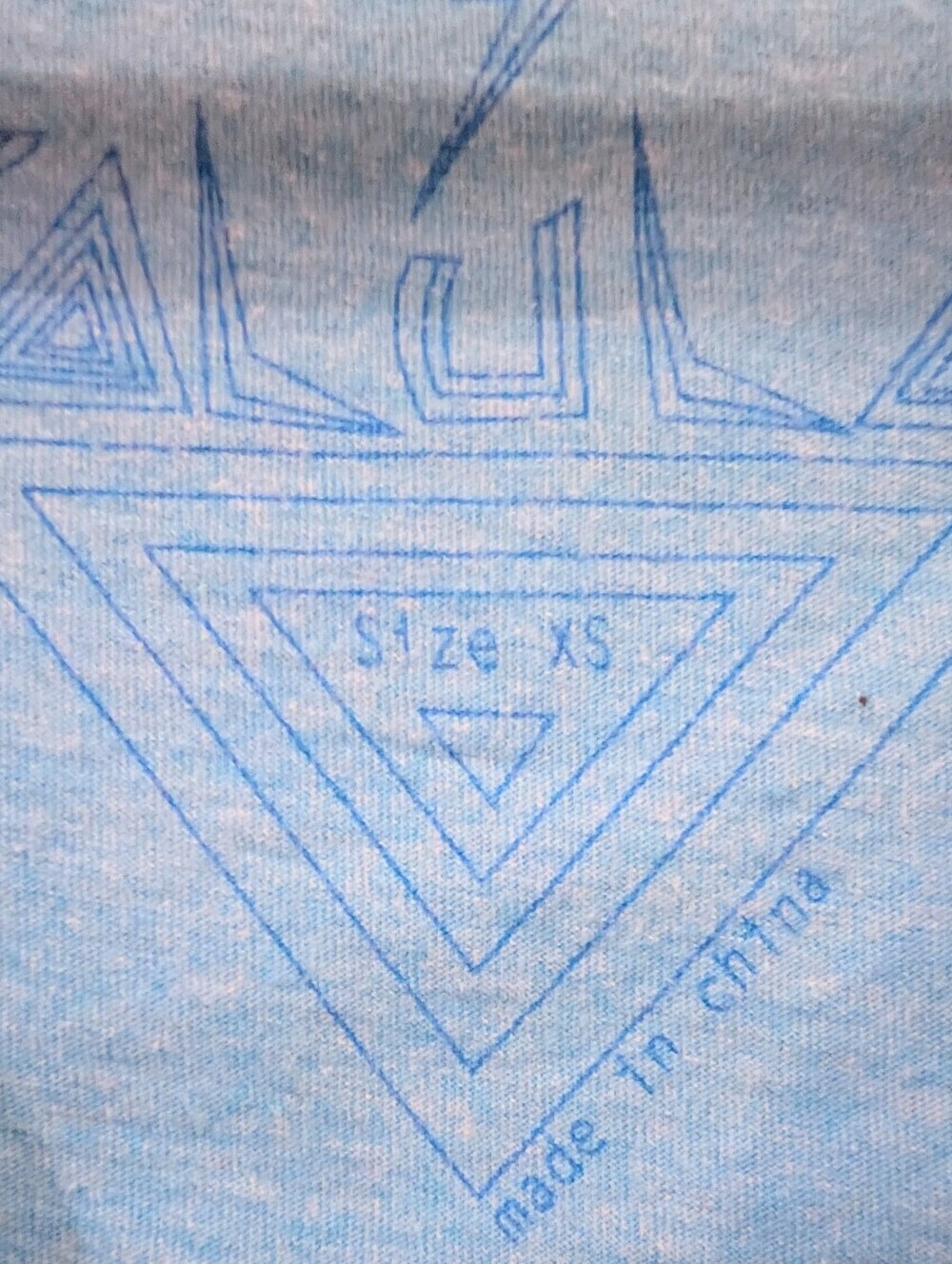 Y2K Talula Blue Geometric V-Neck Tank By Aritzia - Picture 6 of 7